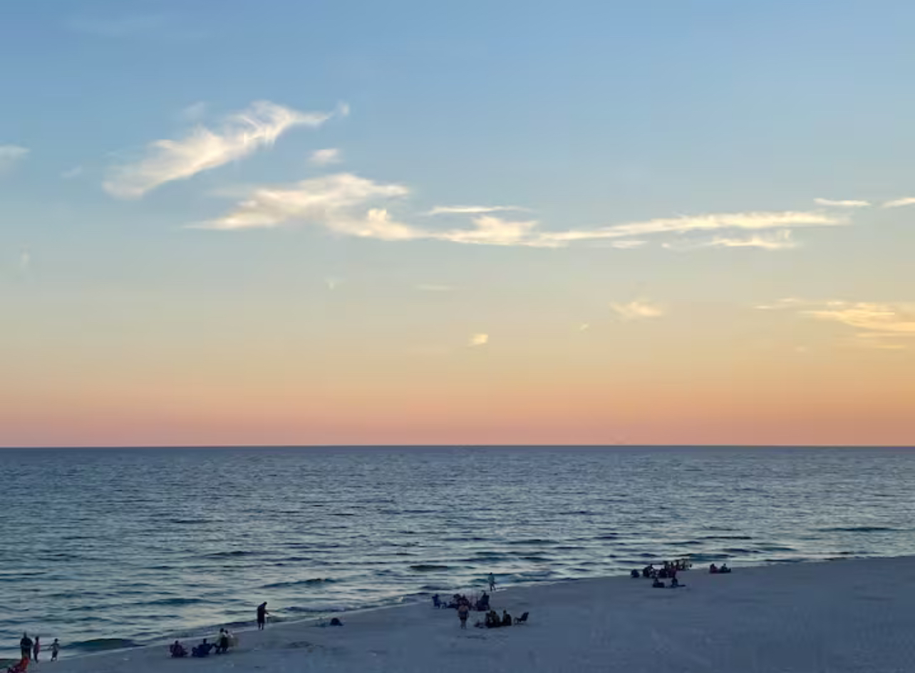 Beautiful Gulf Shores sunset over the ocean